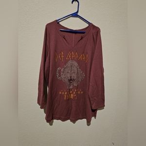 Vinyl icons Def Leppard waffle knit